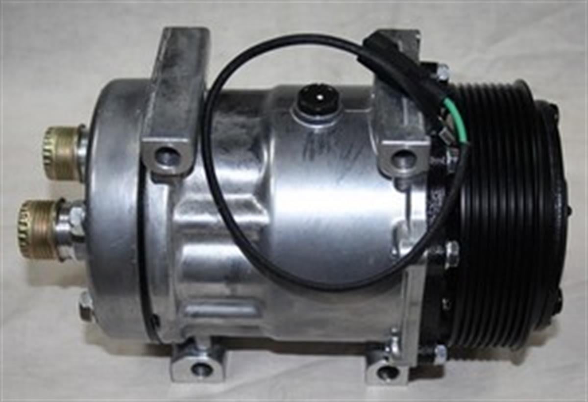 Klima Kompresör 12V 8Pk 7H15 Arkadan Çıkış İveco Biçer Döver Iveco Sanden8124 Sd8124 Newholland 2855456 Bloktan Bağlantı | Wutse 42010331