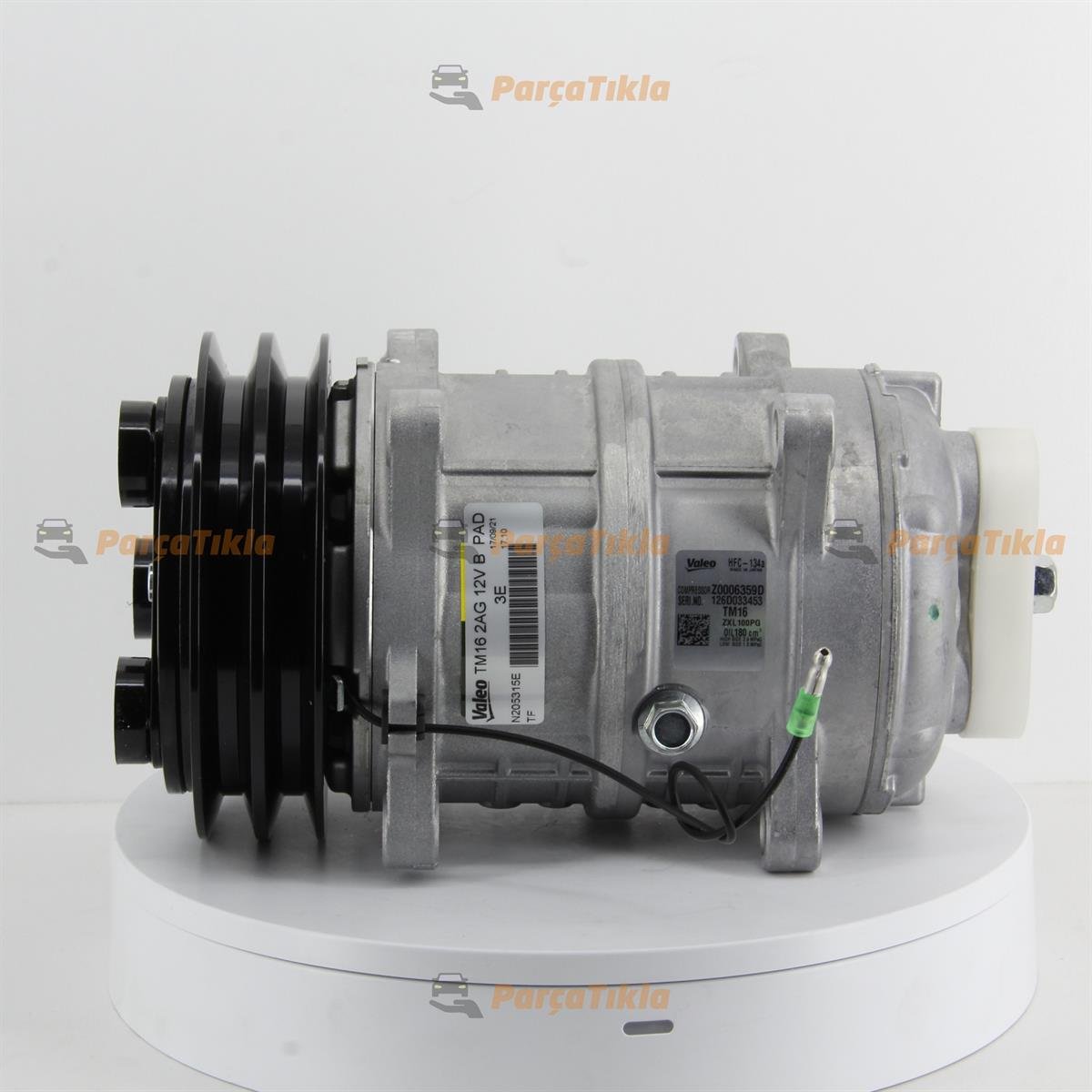 Klima Kompresör 12V Tm16 Çift Kasnak V Kayış N205315e | Valeo N205315e