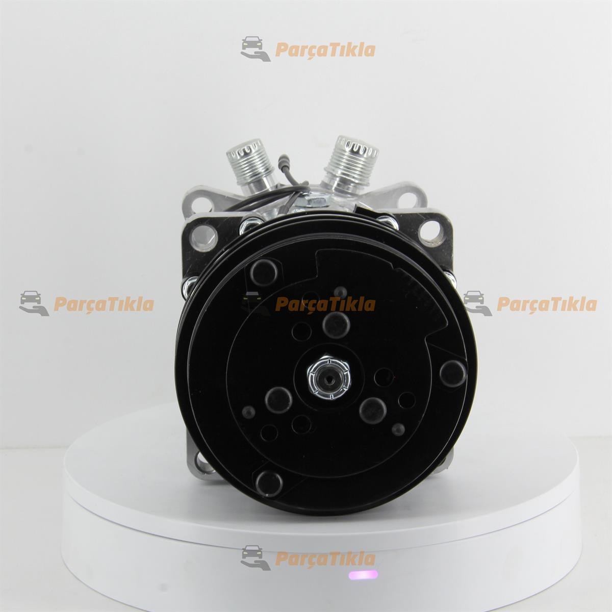 Klima Kompresörü 12V 2Pk V Kayış 5H14 Üstten Çıkış İnce Kalın Kasnak Çapı : 132Mm | Lidpart K6626