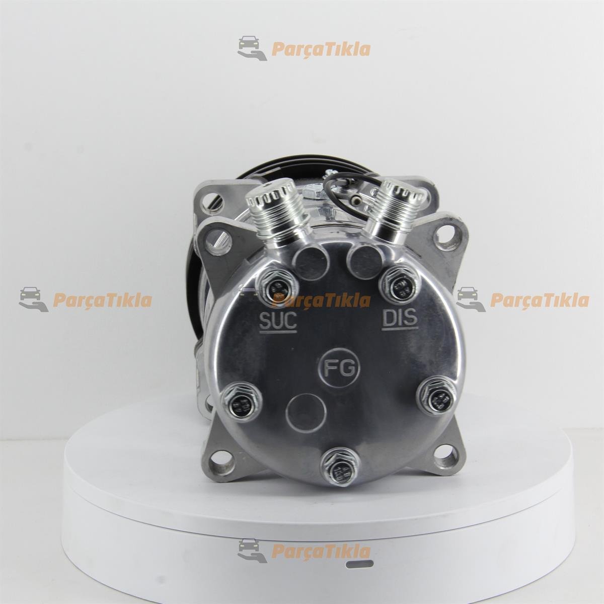 Klima Kompresörü 12V 2Pk V Kayış 5H14 Üstten Çıkış İnce Kalın Kasnak Çapı : 132Mm | Lidpart K6626