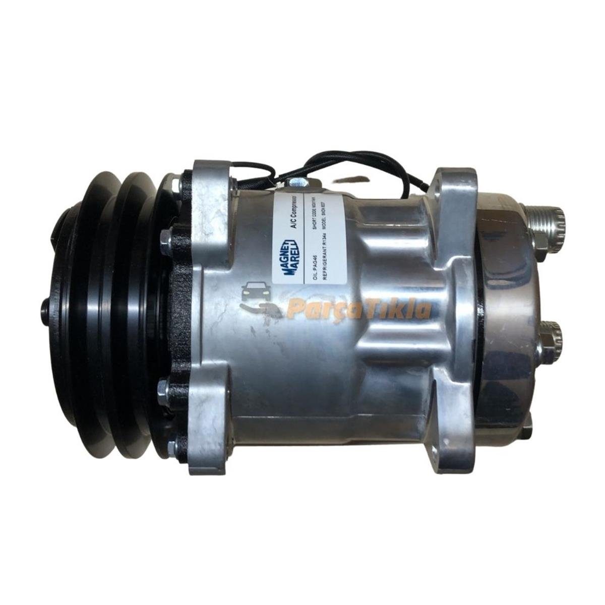 Klima Kompresörü 12V 7H15 2Pk V Kayış 132Mm Arkadan Çıkış İnce Kalın