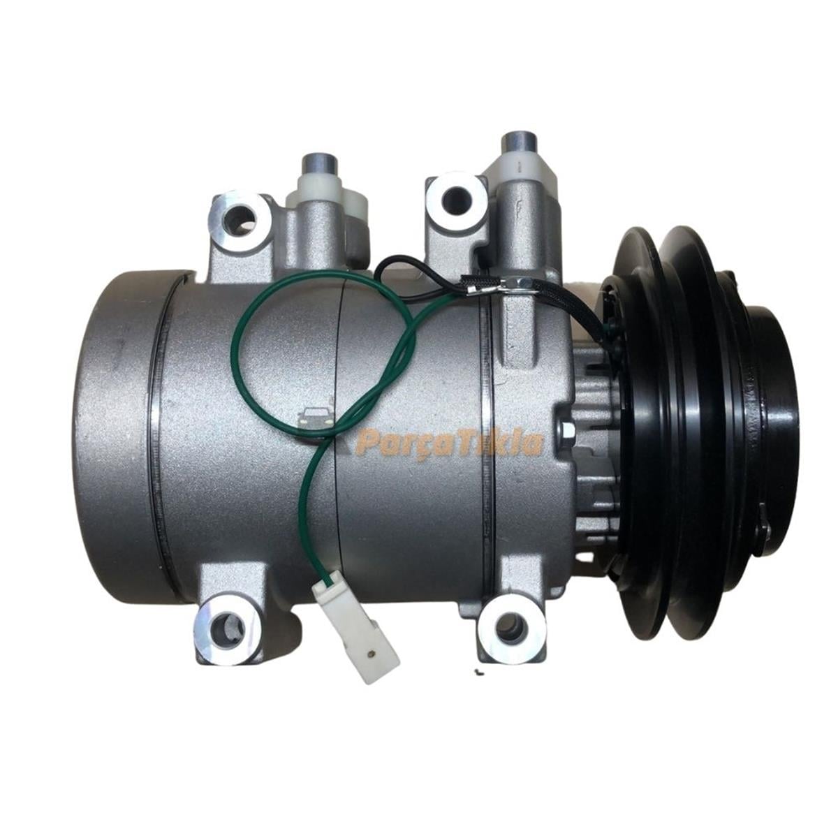 Klima Kompresörü 24V 1Pk Hyundai Valeo Tip Hyundai Kobelco, Komatsu, Kavasaki Kapo 7082 Kasnak Çapı:135Mm