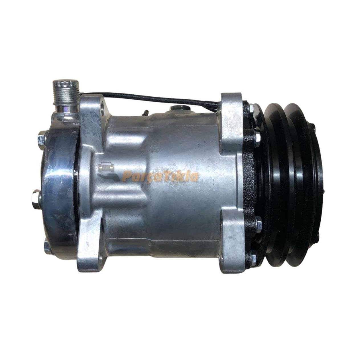 Klima Kompresörü 24V 7H15 2Pk 132Mm Sanden Tip İnce Kalın Üstten Çıkış