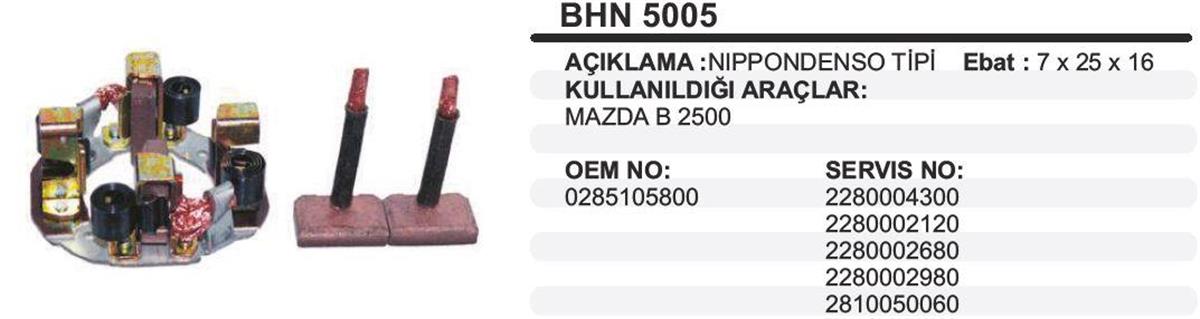 Kömür Yuvası 12V Mazda Kia J9 Premier Mazda B2500 Isuzu Tfr Nkr J9 Premier Ym Bhn5005 | Dodo Bhn5005