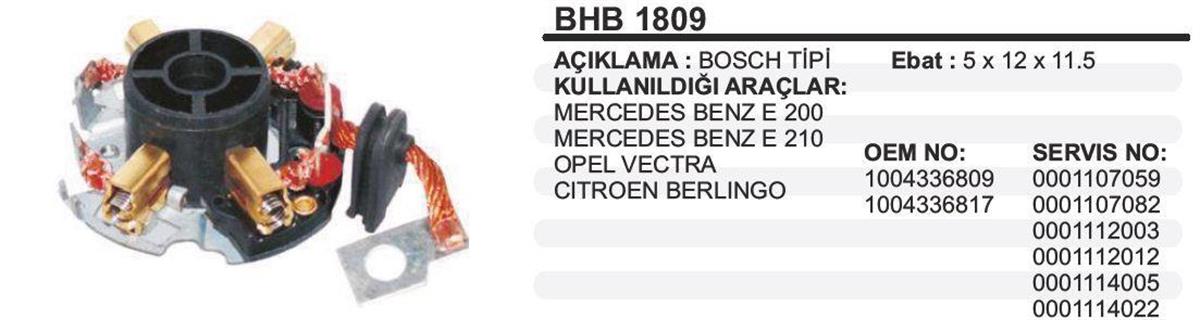 Kömür Yuvası Opel Vectra Kango 1 9 Bhb1809 Boschu 2004336220 F000al2034 | Remark Bhb1809