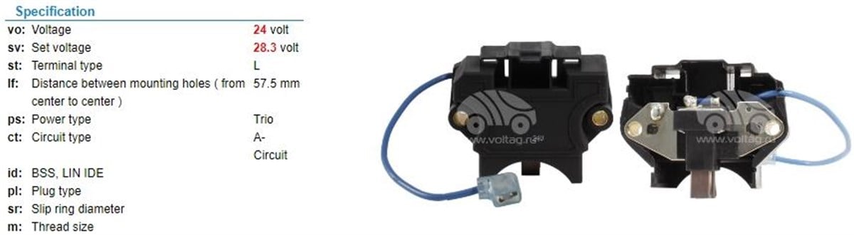 Konjektör 24V Otokar Sultan Valeotip Yrıp126