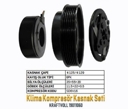 KRAFTVOLL19011060-Klima Kasnak Setleri