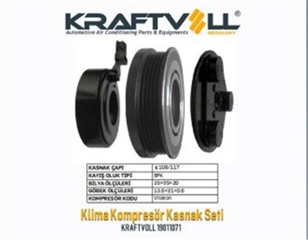 KRAFTVOLL19011071-Klima Kasnak Setleri
