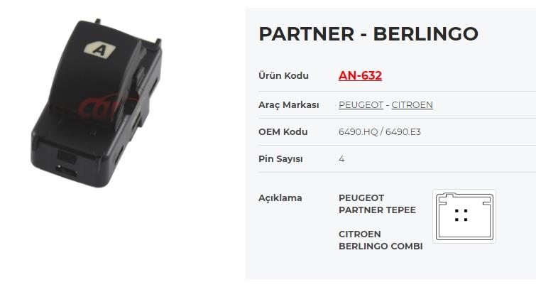 KRAWAN632-Cam Anahtarları