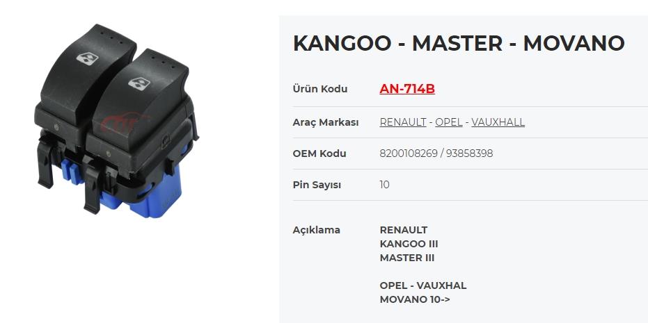 KRAWAN714B-Cam Anahtarları