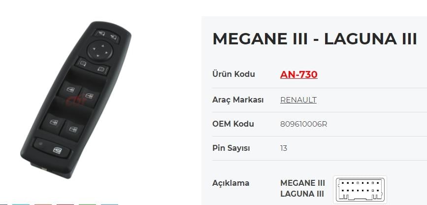 KRAWAN730-Cam Anahtarları