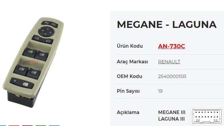 KRAWAN730C-Cam Anahtarları