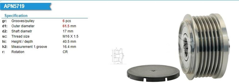 MAKO83625160-Alternatör Kasnağı
