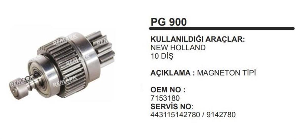 Marş Dişlisi 10Diş Magneton New Holland | Remark Pg900