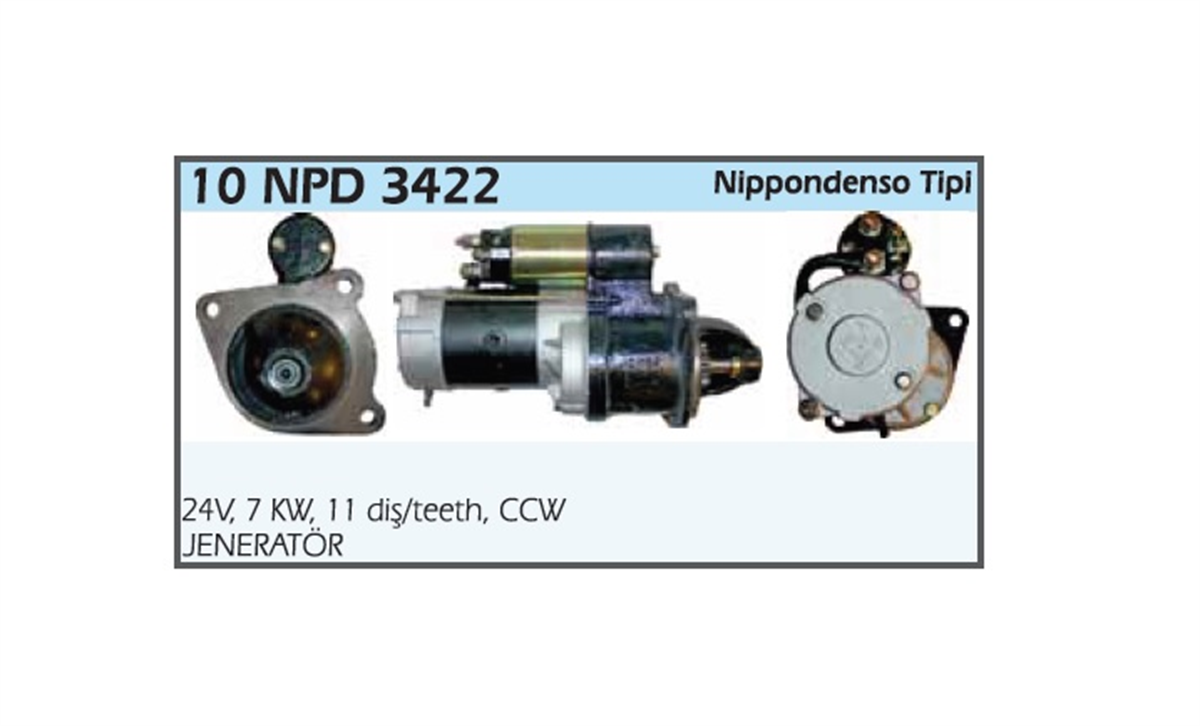 Marş Motoru 24V 11Diş Çin Tip Jeneratör Aksa Weıfang Huayuan Tıanhe 4105 Forklift Jeneratör