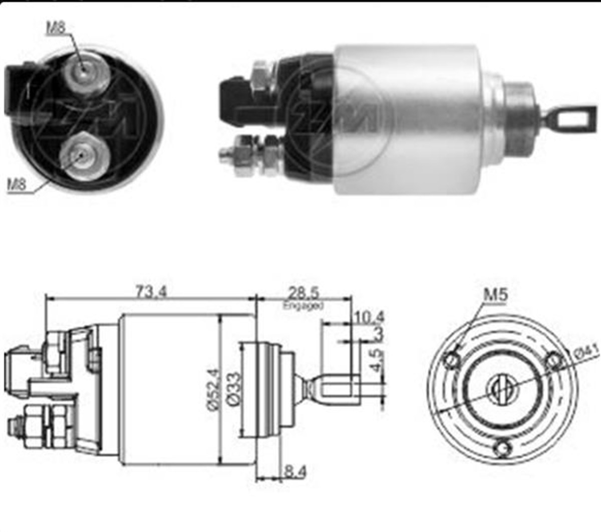 Marş Otomatiği 12V Volkswagen Eski Model Kare Soket  Audı A3 / Bmw 3 Serıes / Seat Alhambra   Leon / Skoda Fabıa   Octavıa / Vo