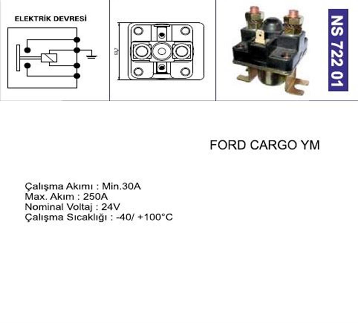 Marş Otomatiği 24V Ford Cargo(Ym) | Nesan Ns72201