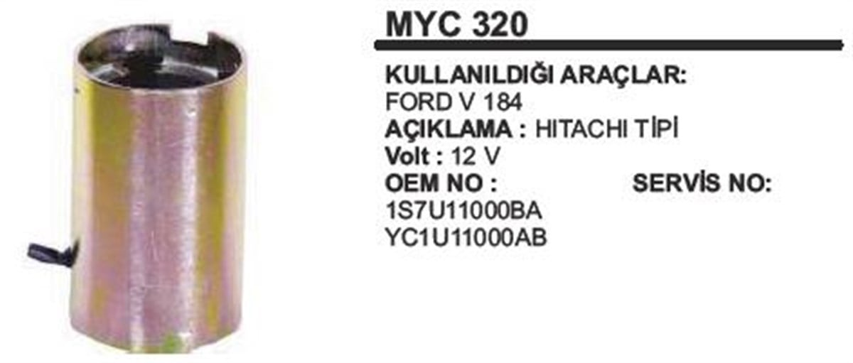 Marş Yastığı 12V Ford 184 79*128 Myc320
