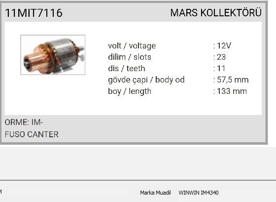 MARTEKIM4340-Marş Kollektörleri