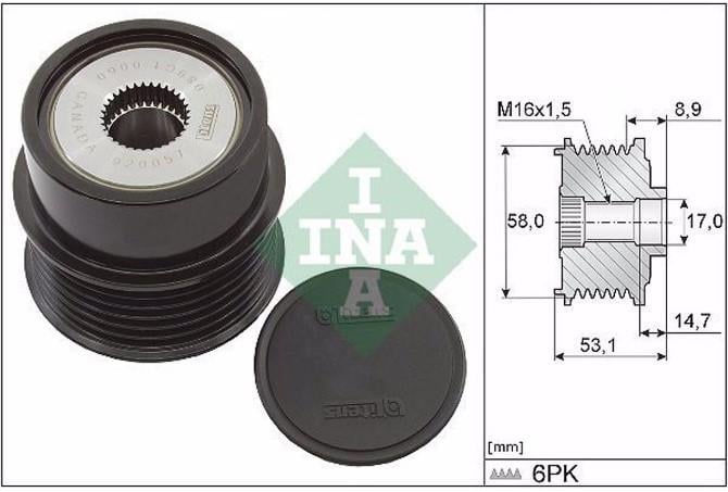 MARTEKKSN32610N-Alternatör Kasnağı