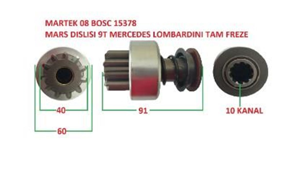 MARTEKMD15378-Marş Dişlisi