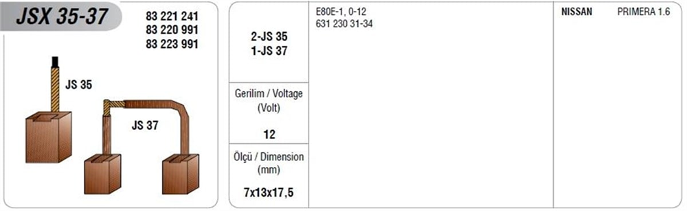MEGAJSX35/37-Marş Kömürü
