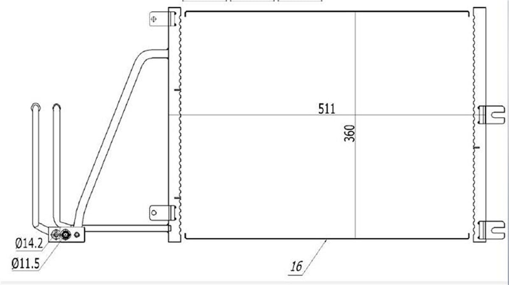 MGA82399-Klima Radyatörü (Kondenser)