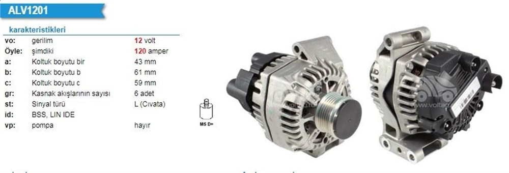 ORJREVTG12S101-Alternatör Dinamo