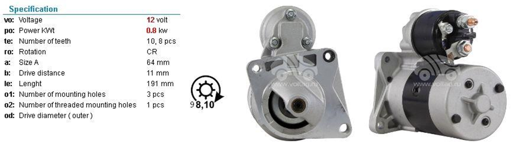 PLUSLINED6RA59R-Marş Motoru - Marş Dinamosu