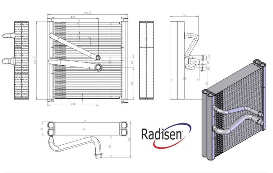 RADISENRE92381-Klima Radyatörü (Kondenser)