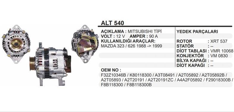 REMARKALT540-Alternatör Dinamo