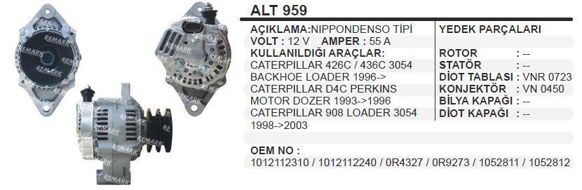 REMARKALT959-Alternatör Dinamo