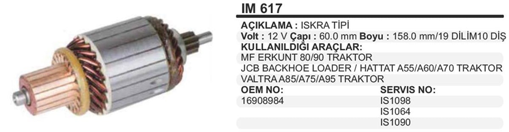 REMARKIM617-Marş Kollektörleri