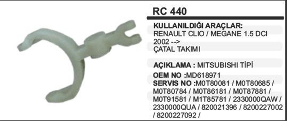 REMARKRC440-Marş Çatalı