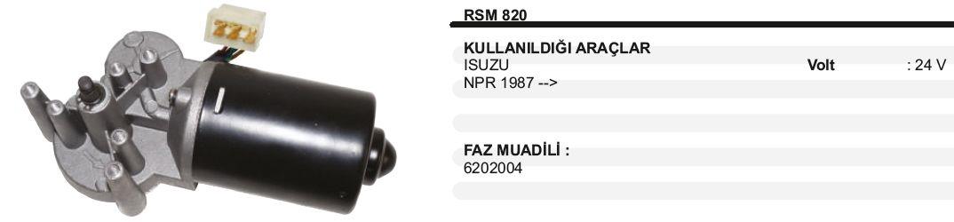 REMARKRSM820-Silecek Motoru