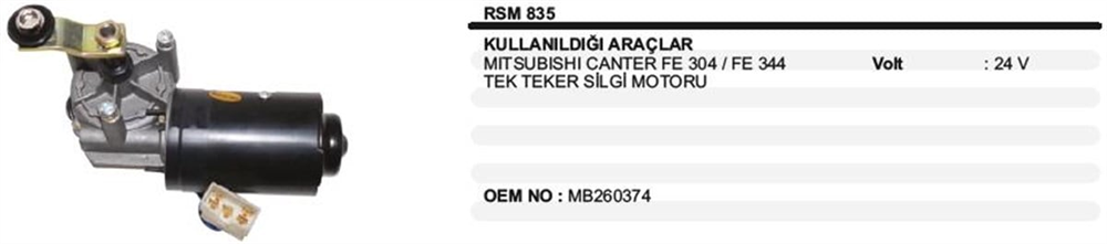 REMARKRSM835-Silecek Motoru