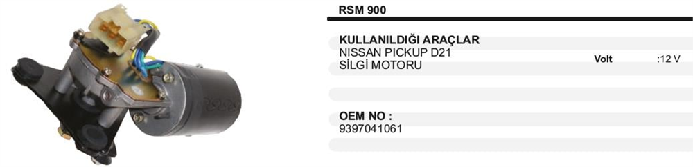 REMARKRSM900-Silecek Motoru