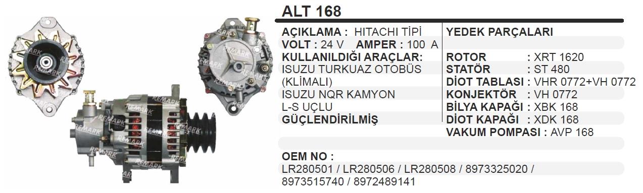 SCHENNAALT168-Alternatör Dinamo