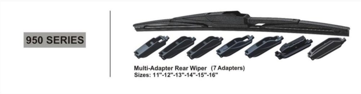 Silgi Süpürgesi Arka 25Cm 8 Aparatlı Rbw95010