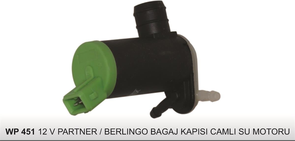 Su Fıskiye Motoru 12V Peugeot Partner Çift Çıkış | Ith Wwp451