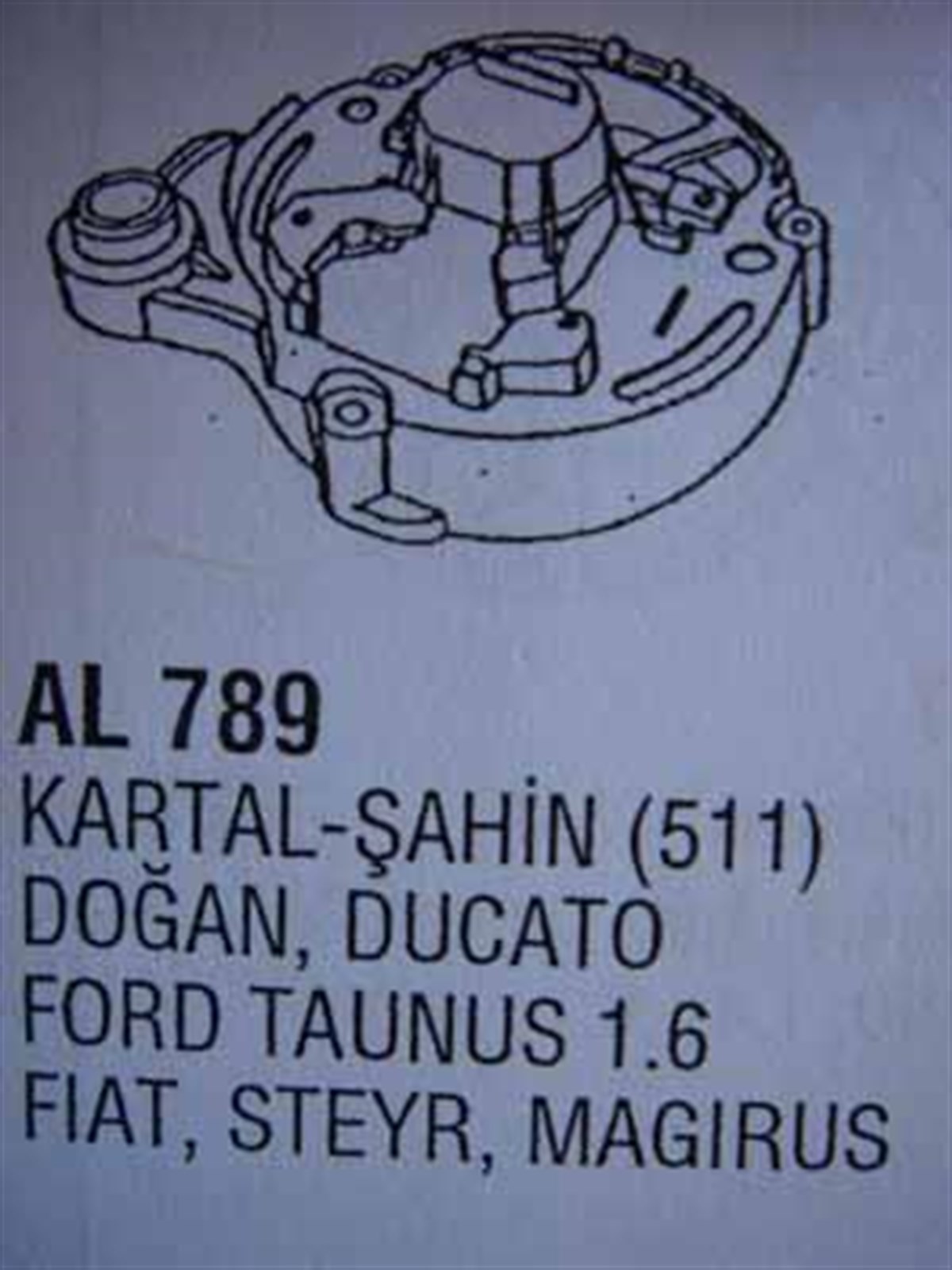 Tarak Diyotsuz Arka Kapak Tofaş Taunus Stey Kartal Şahin Slx Dogan Fıat Traktör 83603721