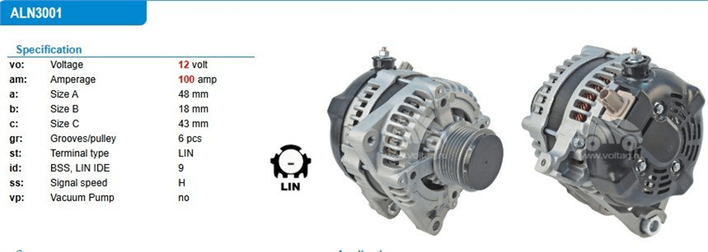TOYOTAUWA3875-Alternatör Dinamo