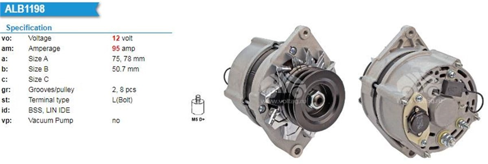UNIPALT2232-Alternatör Dinamo