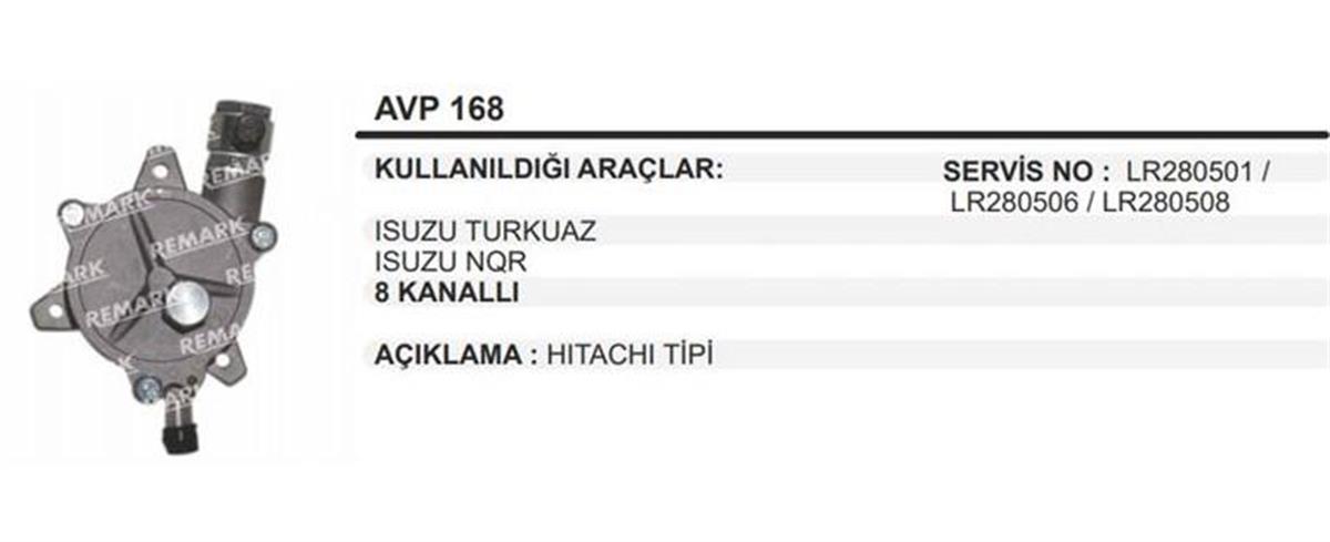 Vakum Pompası Isuzu Champıon Dwa14205 | Remark Avp165