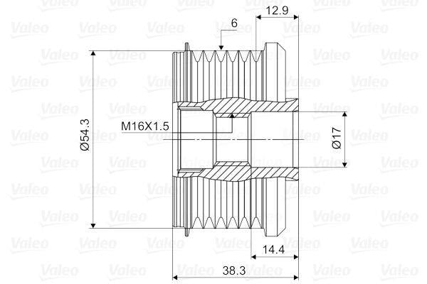 VALEO588002-Alternatör Kasnağı