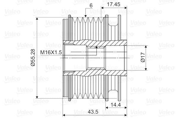 VALEO588004-Alternatör Kasnağı