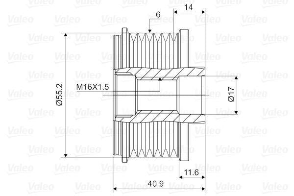 VALEO588005-Alternatör Kasnağı