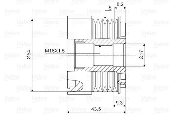 VALEO588007-Alternatör Kasnağı