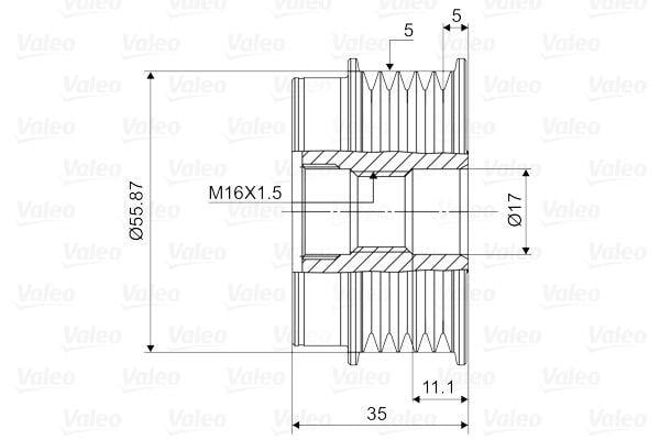 VALEO588008-Alternatör Kasnağı