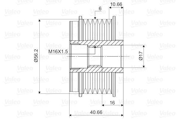 VALEO588010-Alternatör Kasnağı
